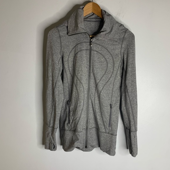 lululemon athletica Jackets & Blazers - Lululemon Stride Jacket II Hoodie Size 8 Heathered Slate CP